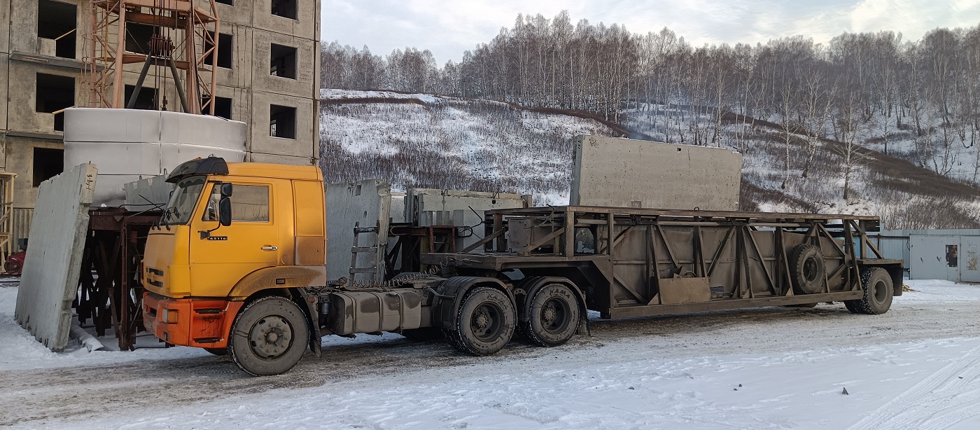 Аренда и услуги панелевозов для перевозки ЖБИ изделий в Крыме